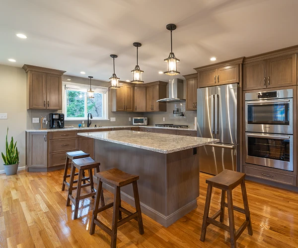 Home remodeling project in Billerica MA showcasing quality craftsmanship, custom finishes, and professional renovation services